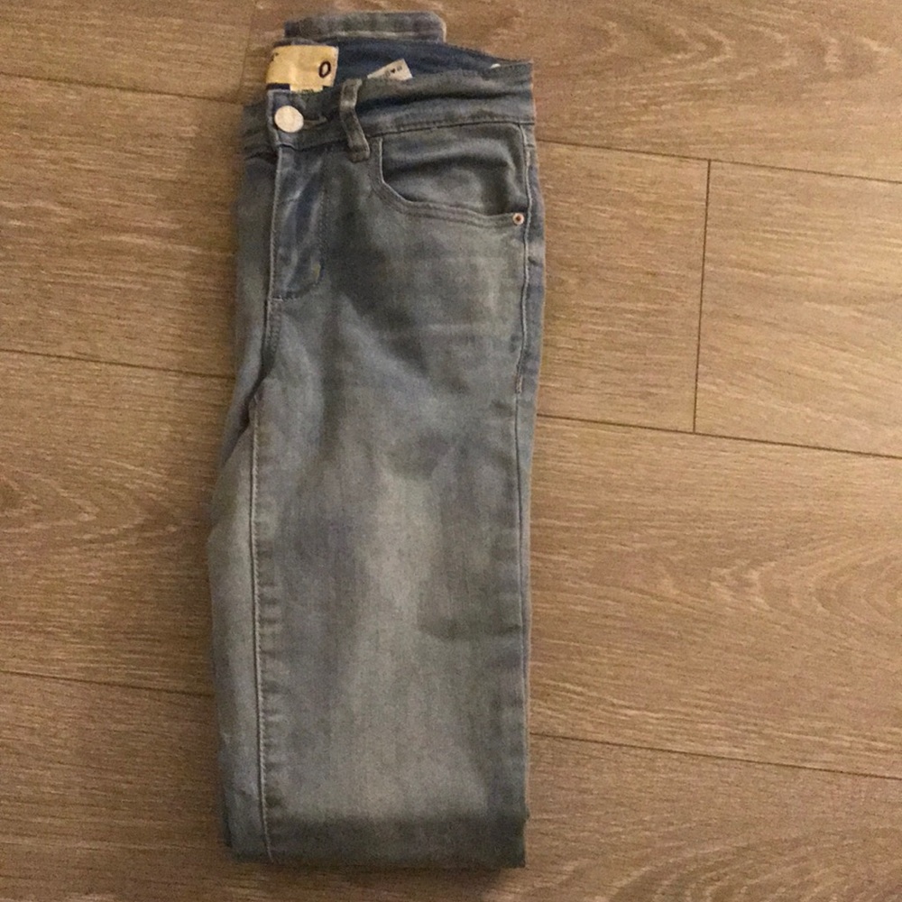 Light Wash Blue Garage Skinny Jeans